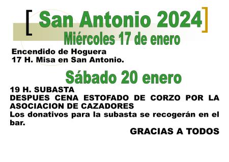Imagen San Antonio 2024 - Los donativos para la subasta se recogen en el bar -...