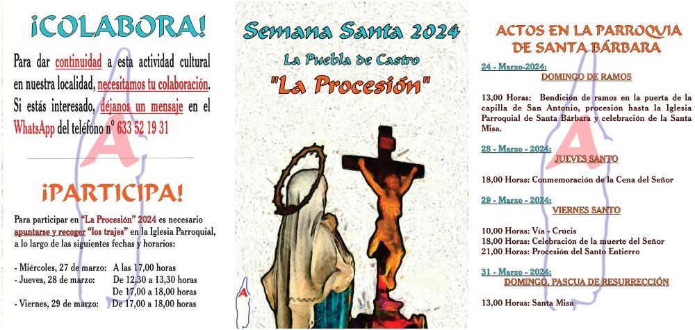 Imagen Semana Santa 2024- Actos de la Parroquia de Santa Bárbara
