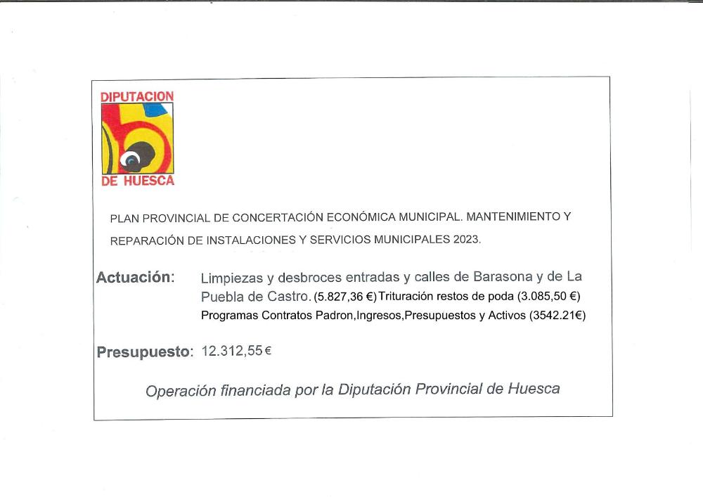 Imagen Plan de Concertación económica municipal. Mantenimiento y reparación de instalaciones y servicios municipales 2023