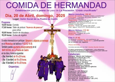 Imagen Comida de hermandad: colaboración para la peana del paso de La Procesión...