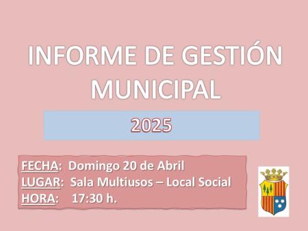 Imagen Informe de Gestión Municipal 2025