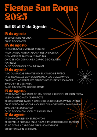 Imagen Fiestas San Roque 2025