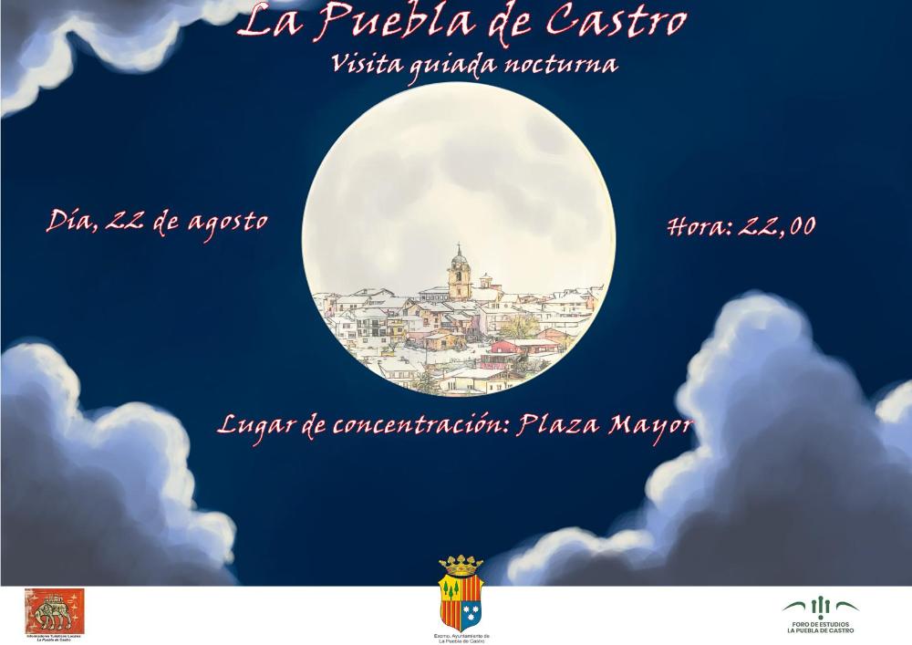 Imagen Visita guiada nocturna a La Puebla de Castro el viernes 22 de agosto a las 22horas, desde la Plaza Mayor