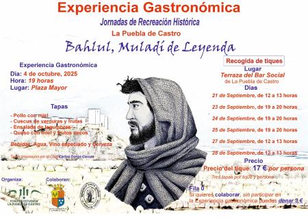 Imagen Experiencia gastronómica. Jornadas de recreación histórica. Bahlul...