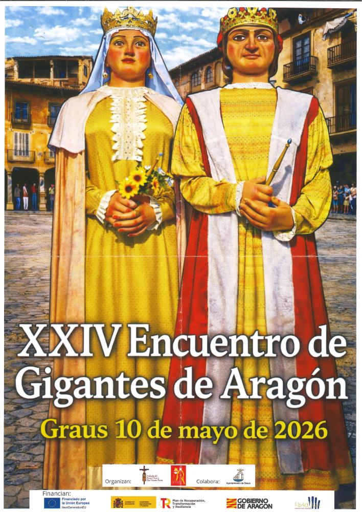 Imagen XXIV Encuentro de Gigantes Aragón. Graus, 10 de mayo de 2026