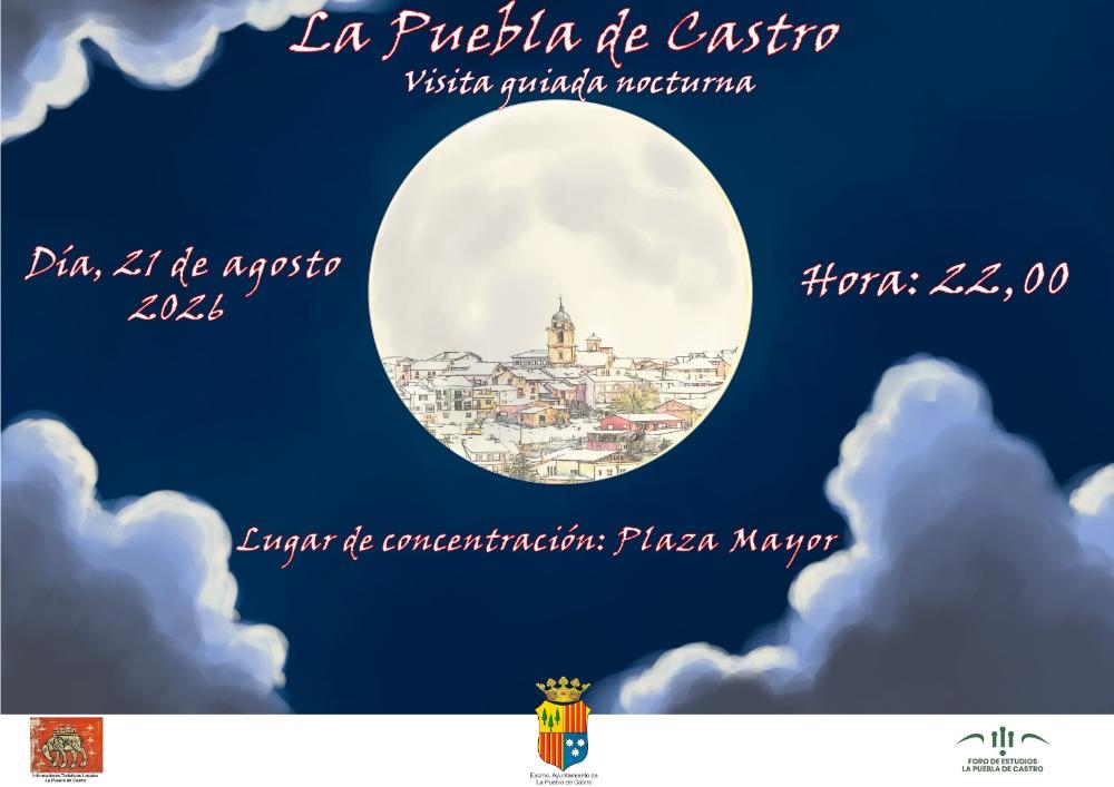 Imagen Esta noche visita nocturna a La Puebla de Castro. Comienzo a las 22h. en La Plaza Mayor.